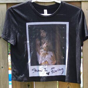 SABRINA CARPENTER Emails I can't Send Polaroid Tour t-shirt Cropped Women's S